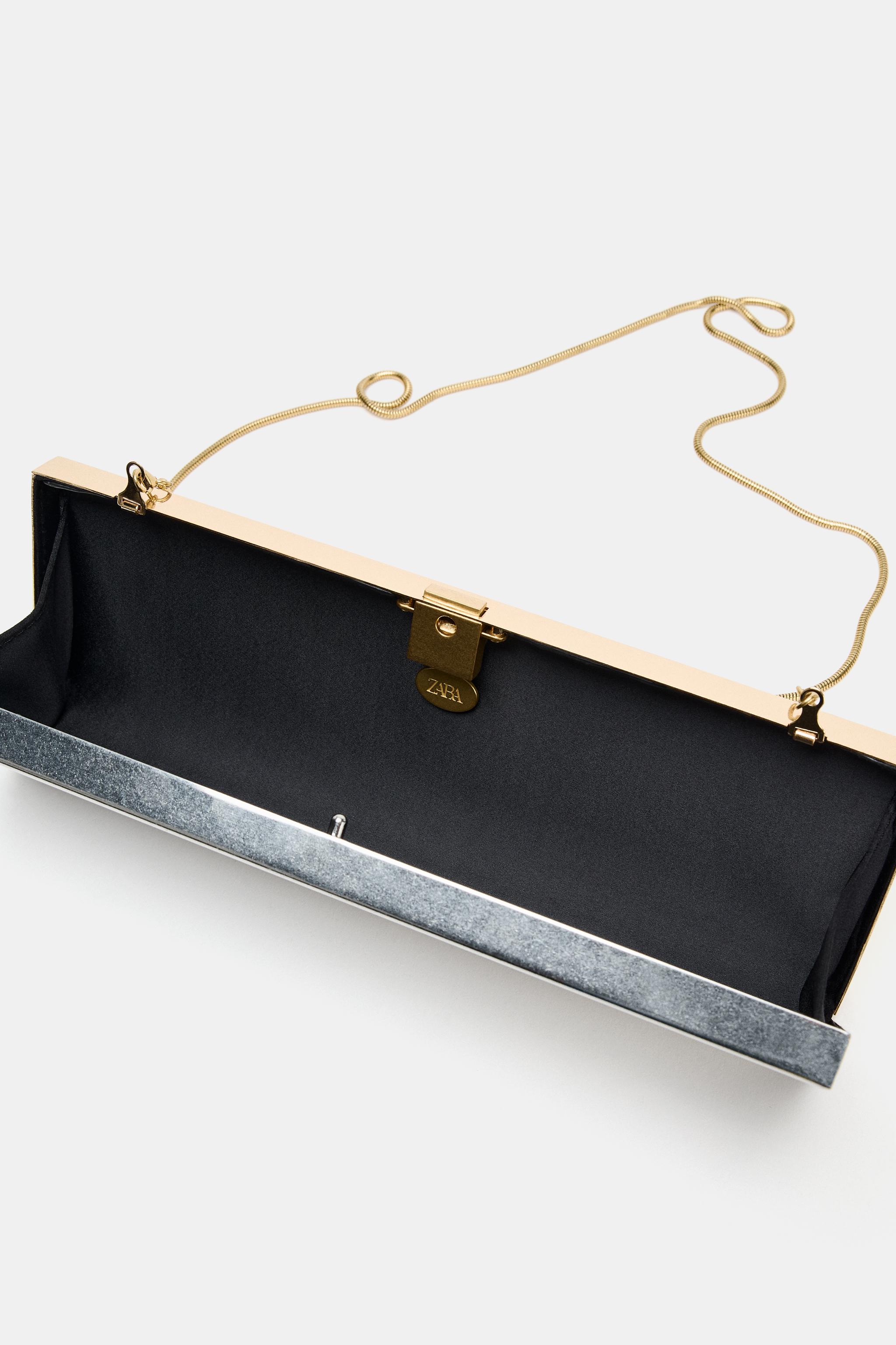 MINAUDIÈRE MÉTALLISÉE RIGIDE